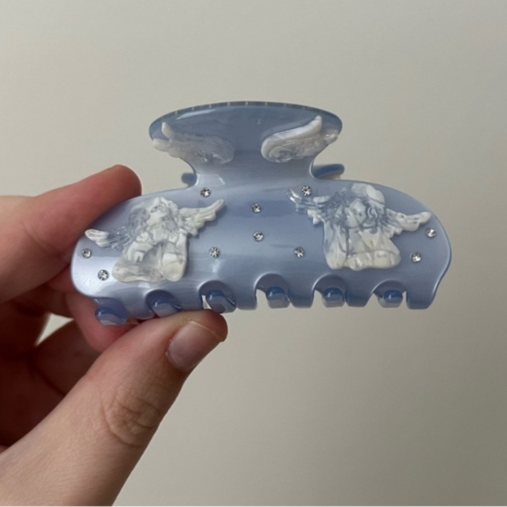 Emi Jay Sweetheart Clip in Blue Angel Wings
